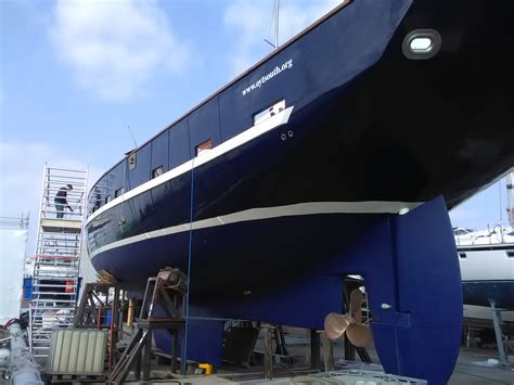 Ocean Youth Trust Souths New Sail Training Vessel Re Launched After