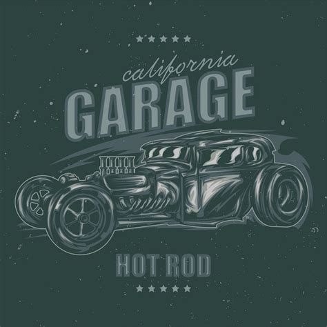 Free Vector Illustration Of Custom Hot Rod