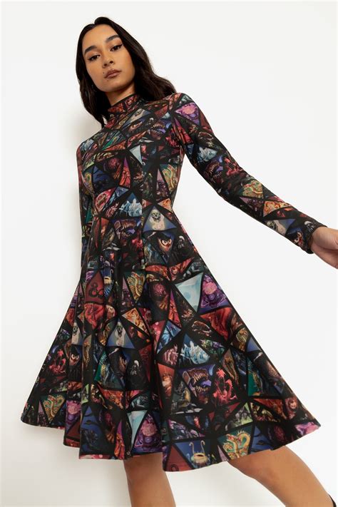 Monster Manual Long Sleeve Evil Longline Dress Limited