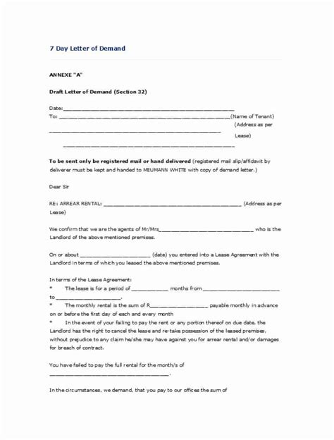 Money Owed Free Sample Demand Letter For Payment Pdf Template