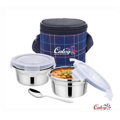 Stainless Steel Calvy Polo Zip Lunch Box At Rs Piece In Kasganj