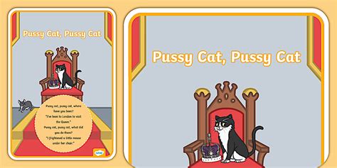 Pussy Cat Pussy Cat Nursery Rhymes Poster Twinkl Twinkl