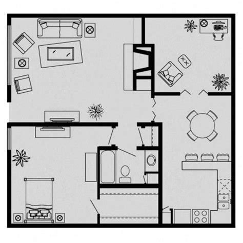 Floor Plans of Woodlake on the Bayou Apartments in Houston, TX