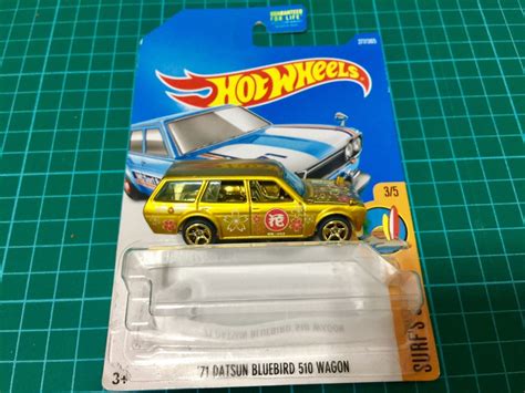 Custom Hot Wheels Datsun Wagon Yellow Hobbies Toys Toys Games On Carousell