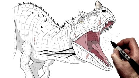 How To Draw Ceratosaurus Step By Step Jurassic World YouTube