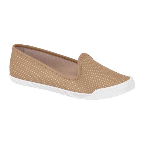 Tenis Sapatilha Slip On Napa Moleca Nude Bege