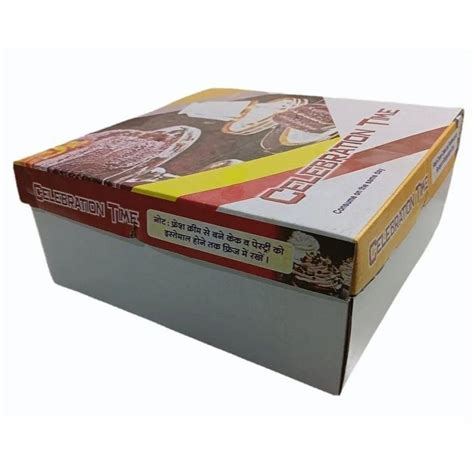 Corrugated Paper Gsm Printed Cake Packaging Box Gram At Rs