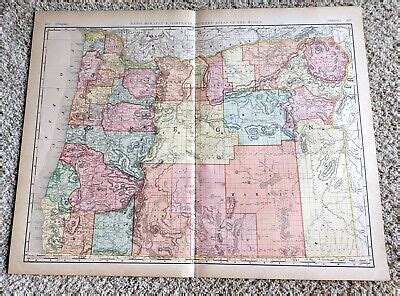 Mn Mt Nd Sd Wy Antique State Map