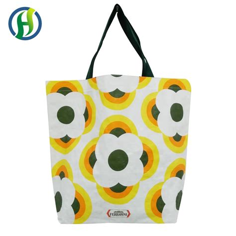 Customised Eco Full Color Laminated Recycled Pet Reusable Grocery