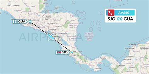 AV640 Flight Status Avianca: San Jose to Guatemala City (AVA640)