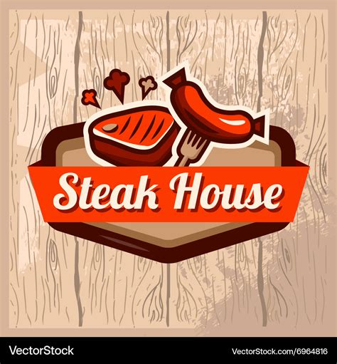 Steak house logo Royalty Free Vector Image - VectorStock