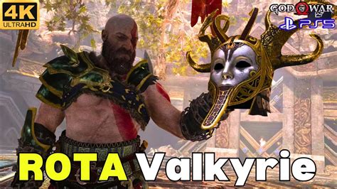 GOD OF WAR 4 PS5 Gameplay Rota Valkyrie Boss Fight No Damage