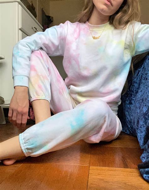 Tie Dye Pastel Sweatsuit Pastel Tie Dye Sweatpants Tie Dye Etsy