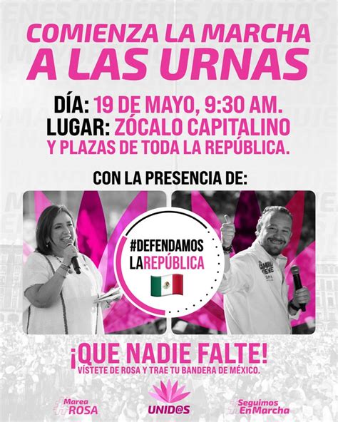 Acá van los detalles para la marcha Marea Rosa de Xóchitl y Taboada