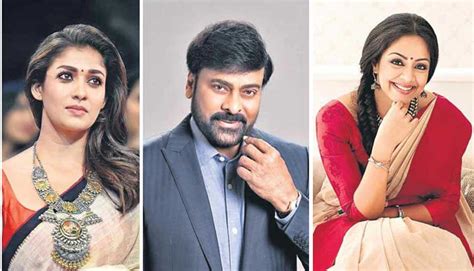 Chiranjeevi To Romance Two Hot Beauties Cinejosh