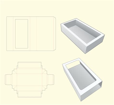 Die cut box Art work design 34456377 Vector Art at Vecteezy