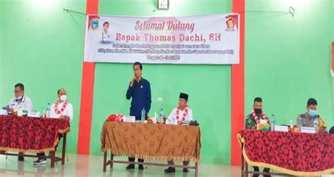 Anggota DPRD Provinsi Sumatera Utara Thomas Dachi SH Jaring Aspirasi