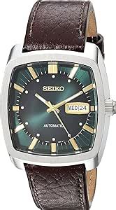 Seiko Snkp Automatic Watch For Men Recraft Series Brown Leather