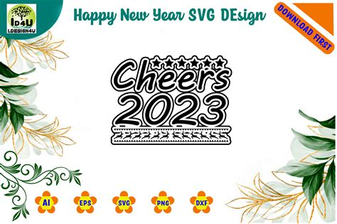 Cheers 2023 Graphic by I.DESIGN4U · Creative Fabrica