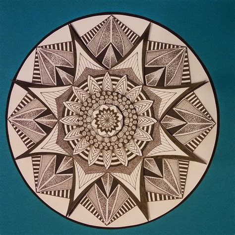 Judy S Zentangle Creations D Mandala