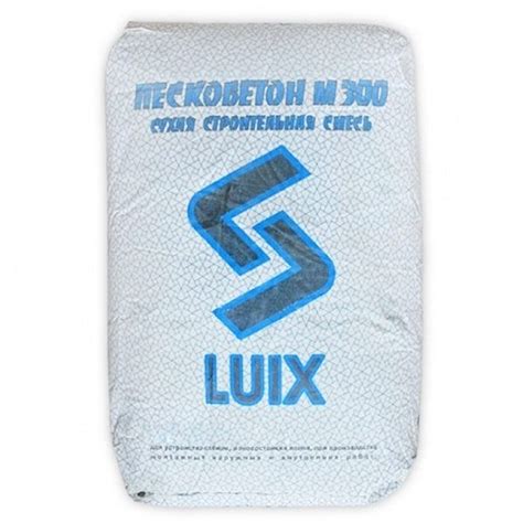 Пескобетон LUIX М-300 40 кг, РУСЕАН - Стройматериалы Оптом