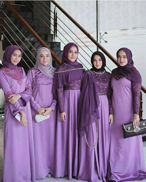 Pin Di Muslim Wedding Hijab Style Dresses~bridesmaid Gaun Pengantin