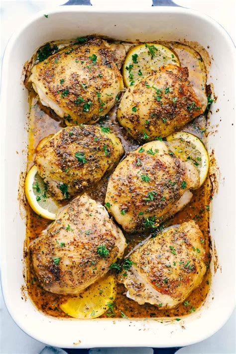 Baked Chicken Thighs | infoodita