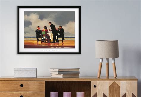 Large Jack Vettriano Framed Print Elegy For The Etsy Uk