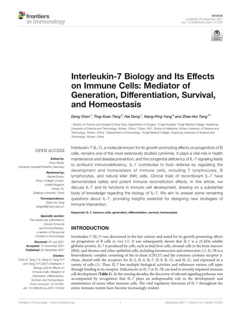 interleukin  biology   effects  immune cells mediator