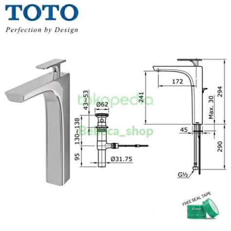 Promo Kran Wastafel Toto Tx 116 Lt Hot Cold Diskon 23 Di Seller Riade Store Cengkareng