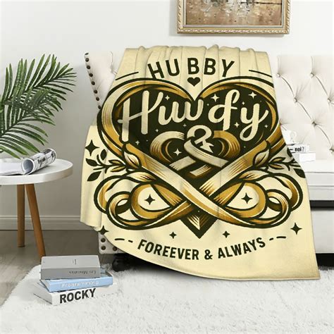 Eastsmooth Hubby And Wifey Throw Blanket Valentines Day Ts For