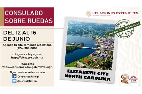 Consulado Sobre Ruedas De México En Elizabeth City Fechas Y Horarios