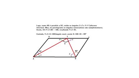 Paralelogramo Ângulos