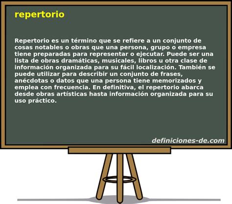 O Que Significa Repertório - Significado de «repertorio»