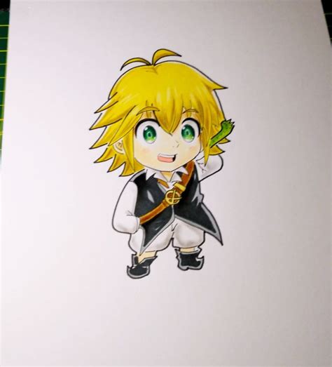 Como Dibujar A Meliodas Kawaii Chibi Paso A Paso Facil How To Draw