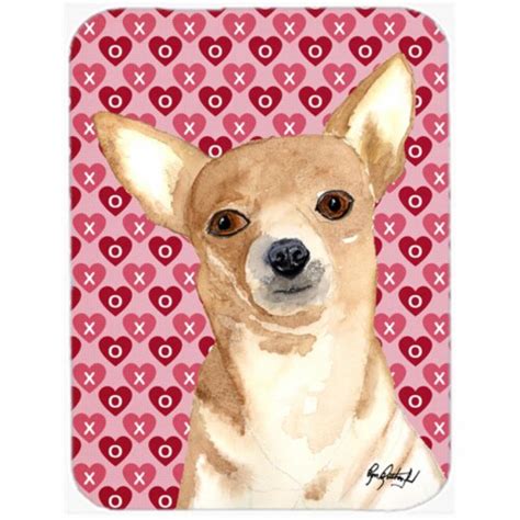 X In Chihuahua Love And Hearts Mouse Pad Hot Pad Or Trivet