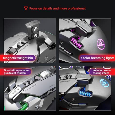 HXSJ Keyboard RGB Backlit Mouse Combo Wired Gaming... – Grandado