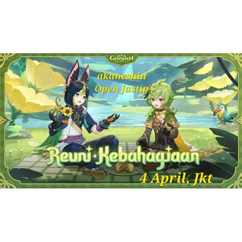 Jual Packing Merchandise Genshin Akaneshin Goes To Reuni Kebahagiaan