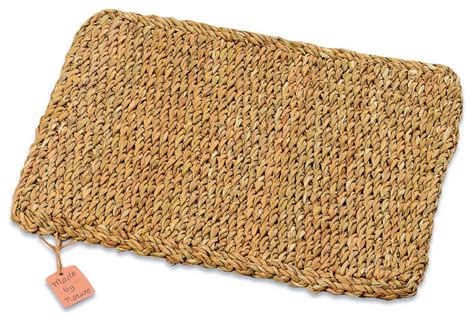 Rectangular Woven Seagrass Placemats Set Of 4 Beach Style Placemats By Whole House Worlds