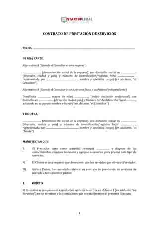 Todo Sobre Contratos De Pr Stamo De Servicios Gu A Completa Y Ejemplos