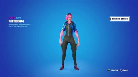 Fortnite Nitebeam Skin Preview 😱 Youtube