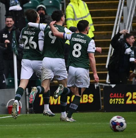 Goal Celebration Callum Wright Plymouth Argyle Editorial Stock Photo