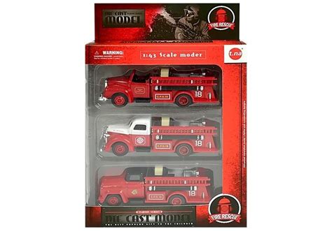 Set of fire brigade vehicles 3 pieces | Toys \ Cars \ Zestawy