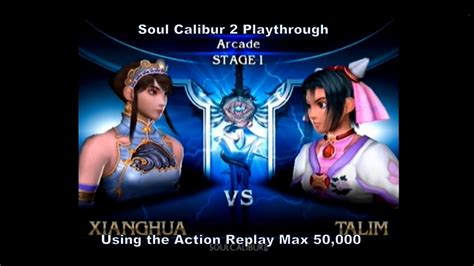 Soul Calibur 2 Xianghua Playthrough Using The Ps2 Action Replay Max