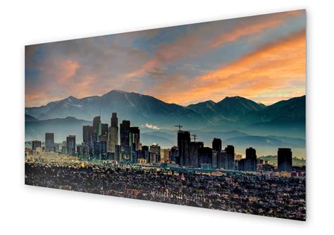 Panel Kuchenny HOMEPRINT Panorama Los Angeles 125x50 Cm HOMEPRINT