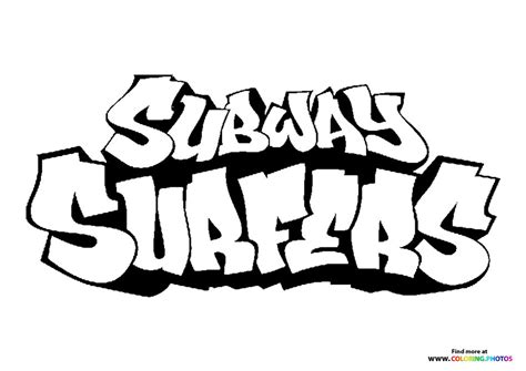 Subway Surfers logo - Coloring Pages for kids