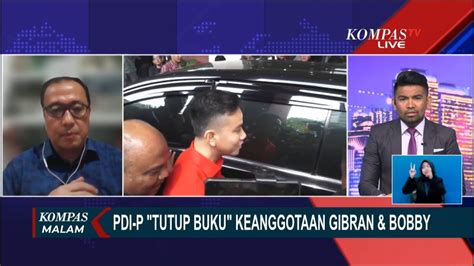 Kata Analis Soal PDIP Sudah Tutup Buku Keanggotaan Gibran Dan Bobby