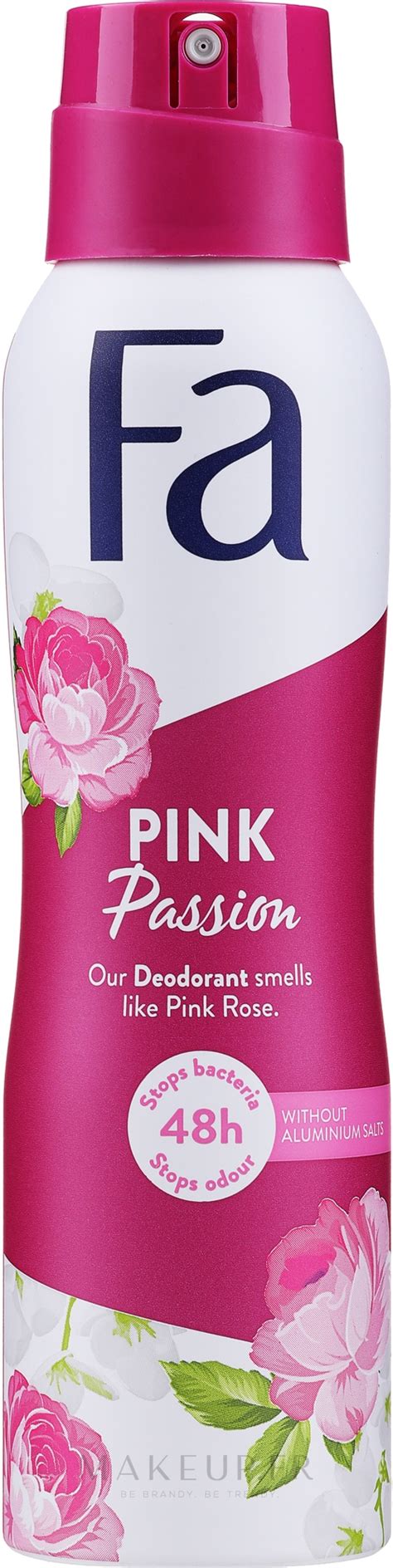 Fa Pink Passion Deodorant Déodorant Spray Parfumé Makeupfr