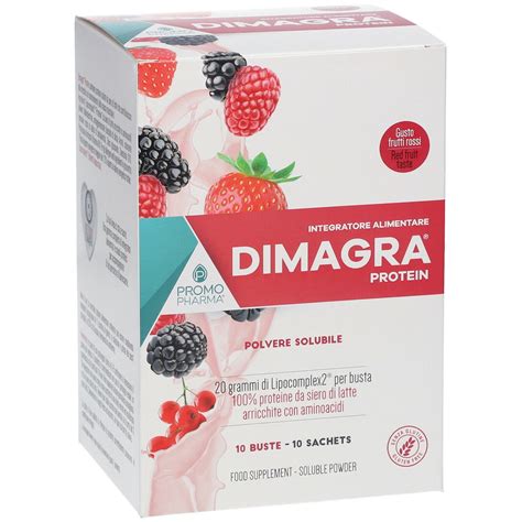 PromoPharma Dimagra Protein Red Fruit 220 G Redcare