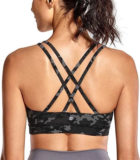 Low Impact Sports Bra Low Impact Workout Strappy Sports Bras Padded